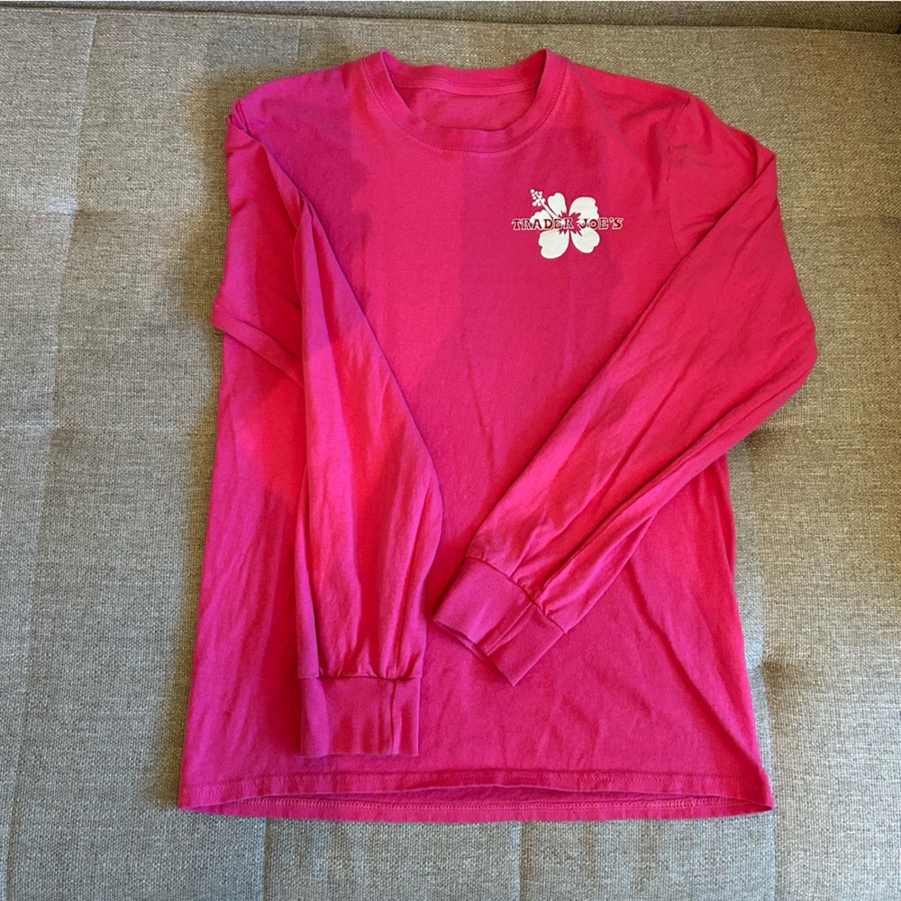 COPY - OFFICIAL TRADER JOE’S HOT PINK LONG SLEEVE SHIRT